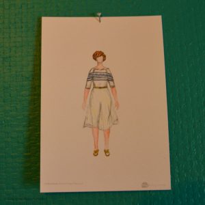 Silk circle skirt, and machine knit sweater, delfinelise